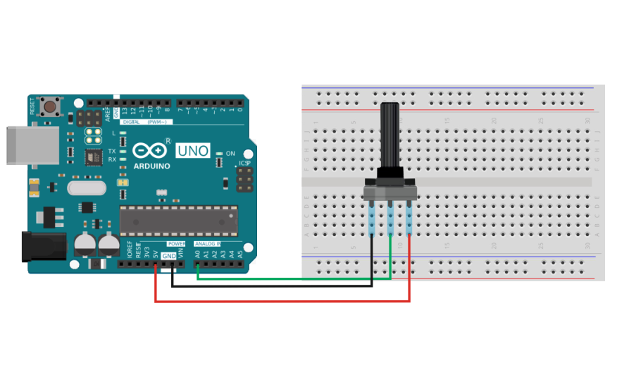 Потенциометр и Arduino UNO