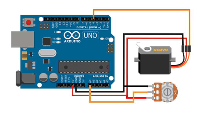 Servo SG90 и Arduino UNO