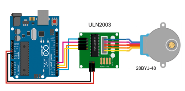 ULN2003 и Arduino UNO