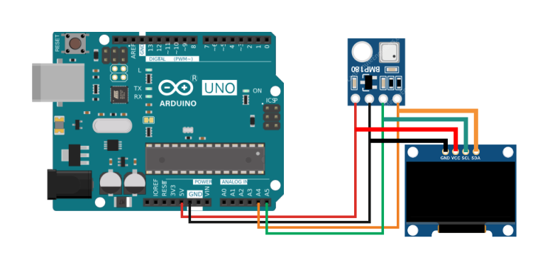 Барометр BMP 280 и Arduino UNO