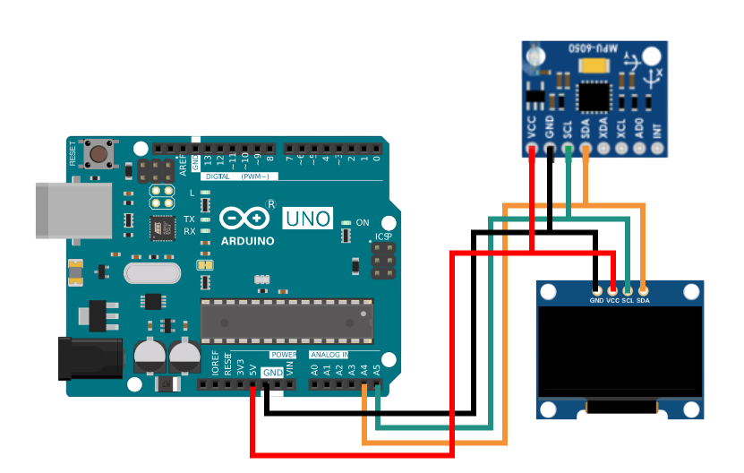 Гироскоп MPU6050 и Arduino UNO