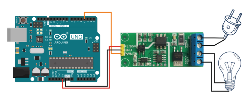 PWM 220v и Arduino UNO