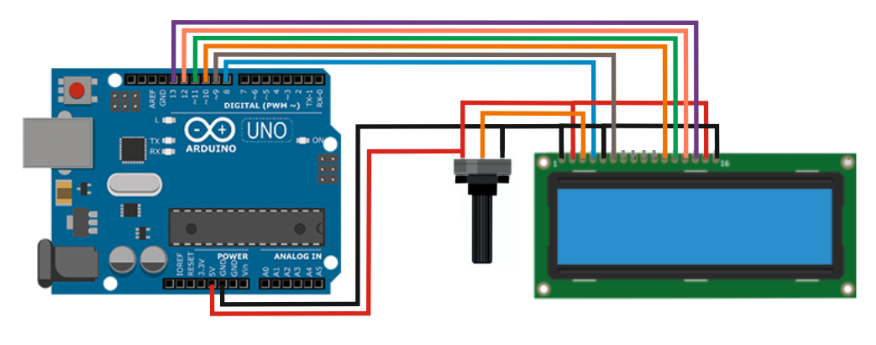 LCD 1602А и Arduino UNO