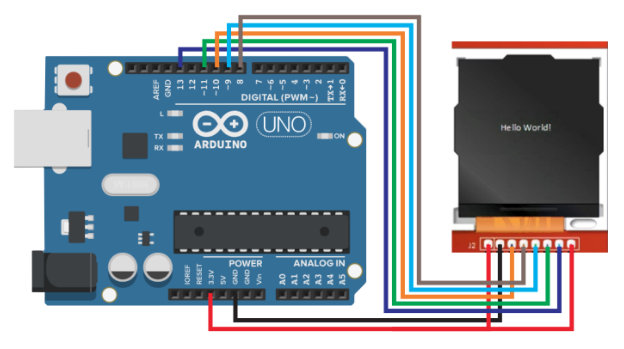 TFT ST7735 и Arduino UNO