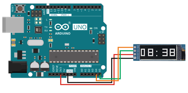 OLED micro I2C и Arduino UNO