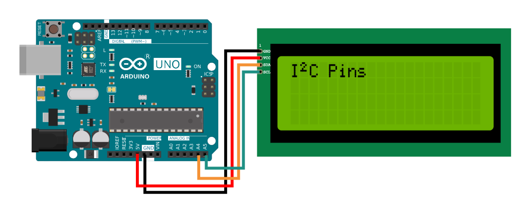 LCD 2004 i2c и Arduino UNO