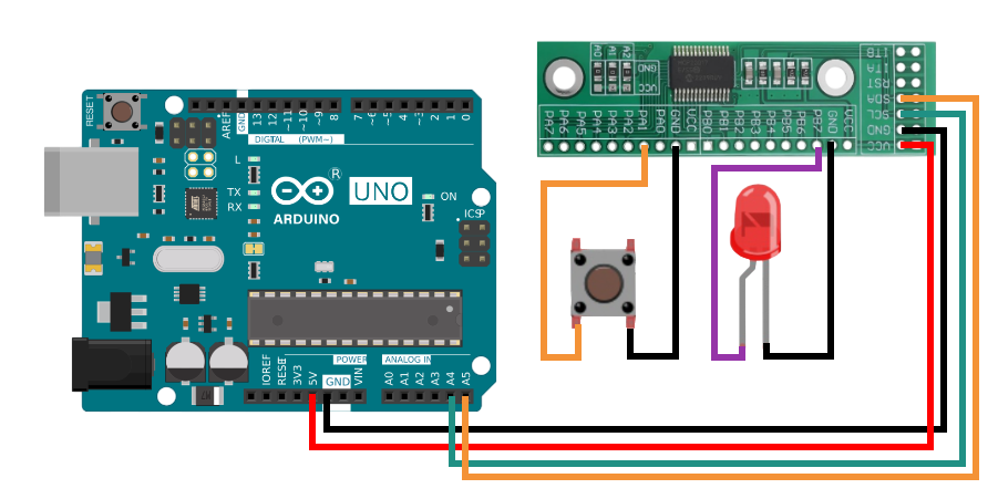 MCP23017 и Arduino UNO