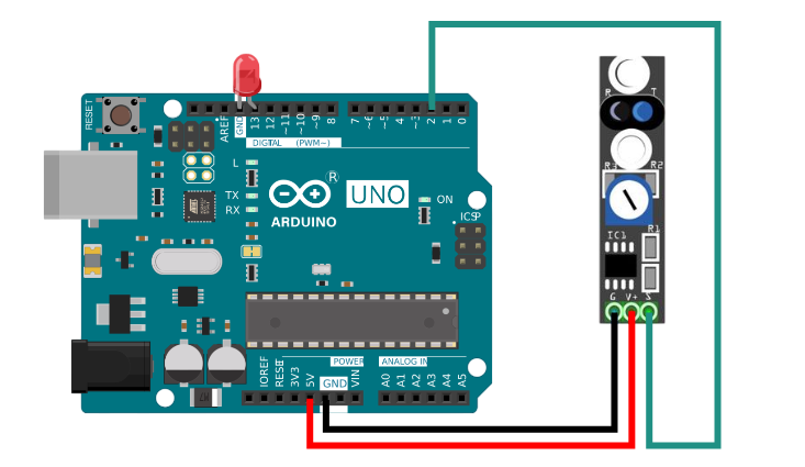 Датчик линии и Arduino UNO