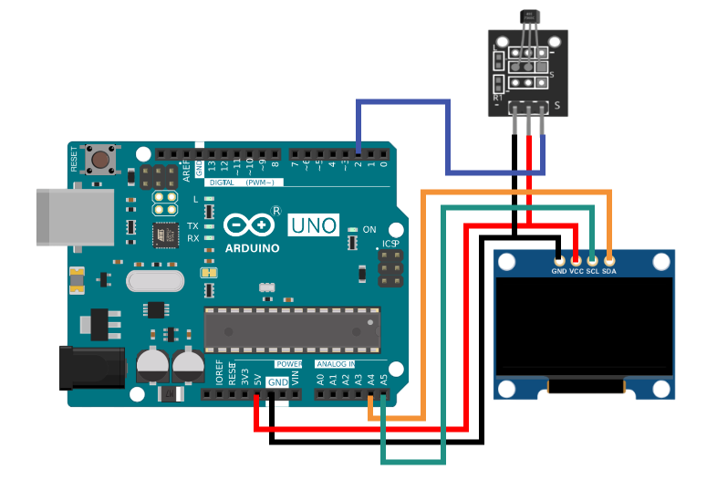 Датчик холла и Arduino UNO