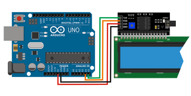 LCD 4002 i2c и Arduino UNO