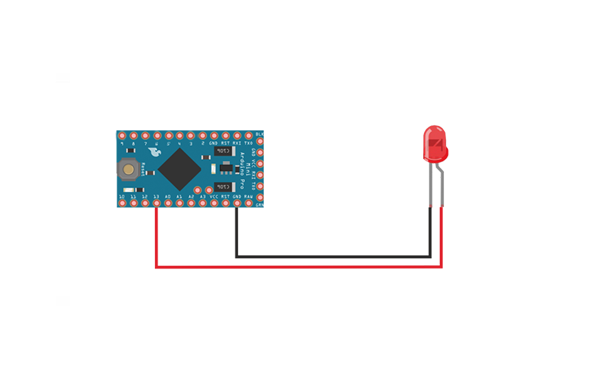 Светодиод и Arduino Pro Mini