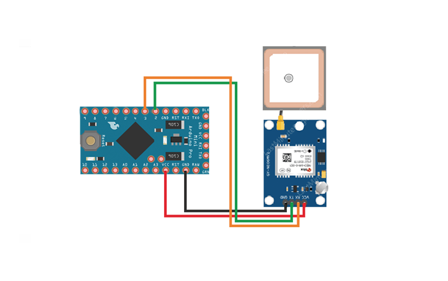 NEO-6M GPS и Arduino Pro Mini