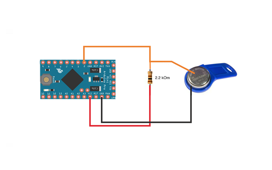 DS 1990 и Arduino Pro Mini