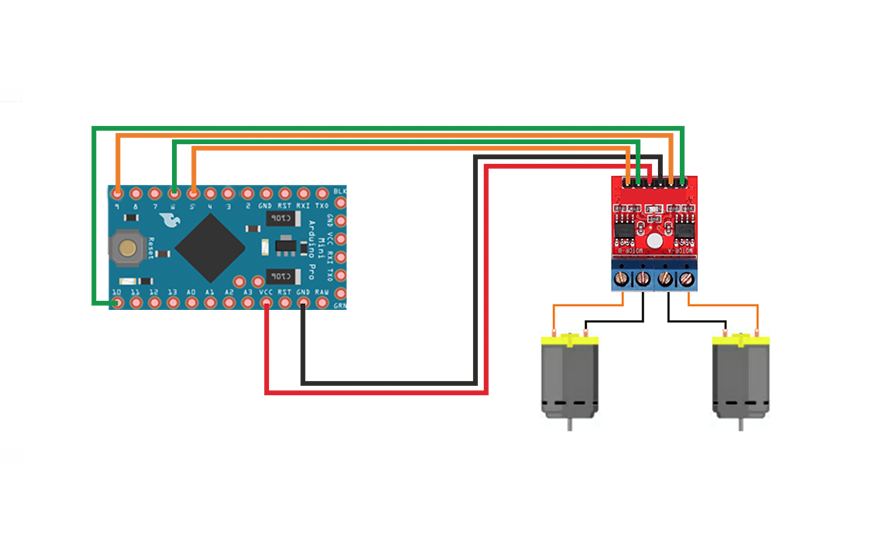 L9110S DC и Arduino Pro Mini