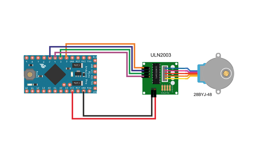 ULN2003 и Arduino Pro Mini