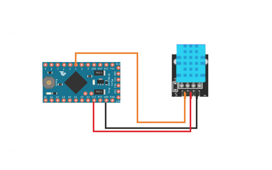 DHT 11 / 22 и Arduino Pro Mini