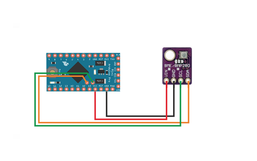 Барометр BMP 280 и Arduino Pro Mini