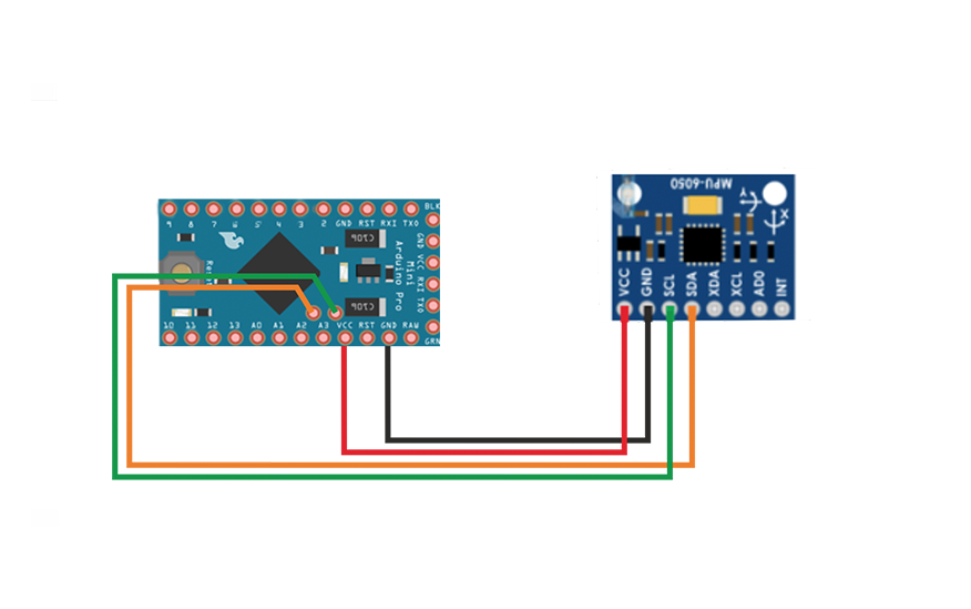 Гироскоп MPU6050 и Arduino Pro Mini