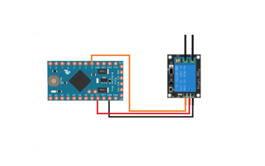 Реле ~220v и Arduino Pro Mini