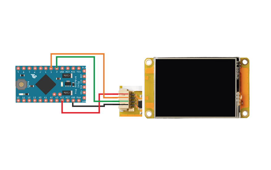 Nextion и Arduino Pro Mini