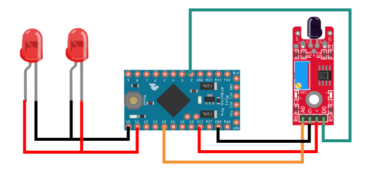 Датчик огня и Arduino Pro Mini