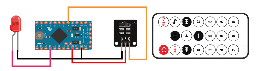 Модуль IK пульт и Arduino Pro Mini
