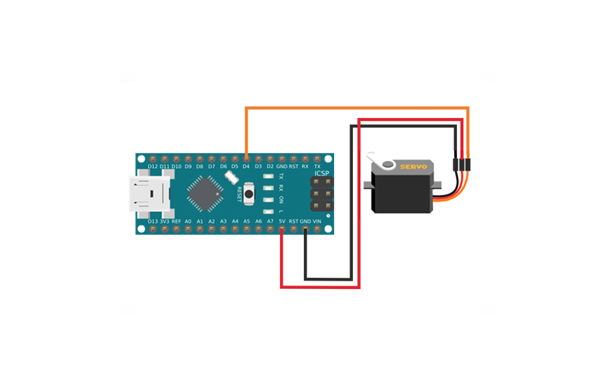 Servo SG90 и Arduino Nano