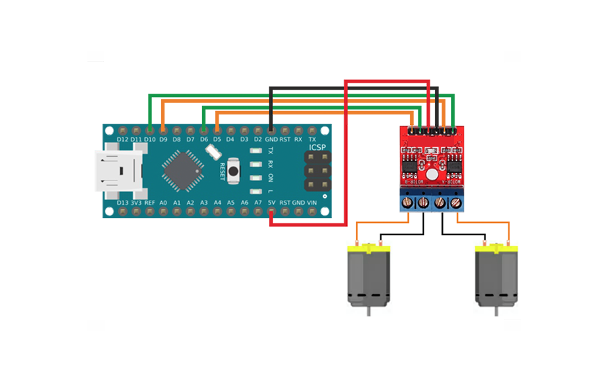 L9110S DC и Arduino Nano