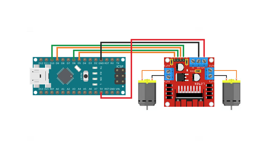 L298N и Arduino Nano