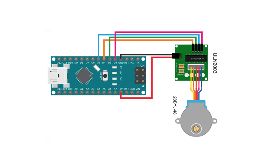ULN2003 и Arduino Nano