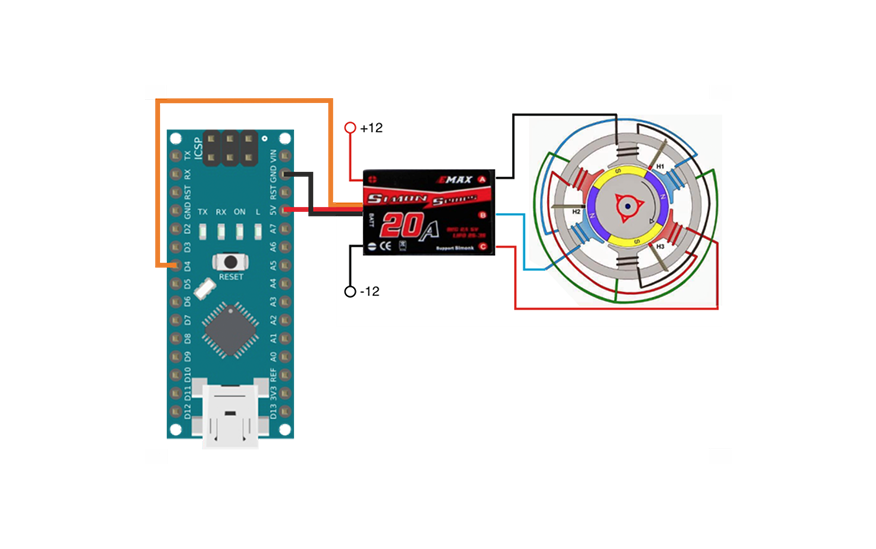 2200KV и Arduino Nano
