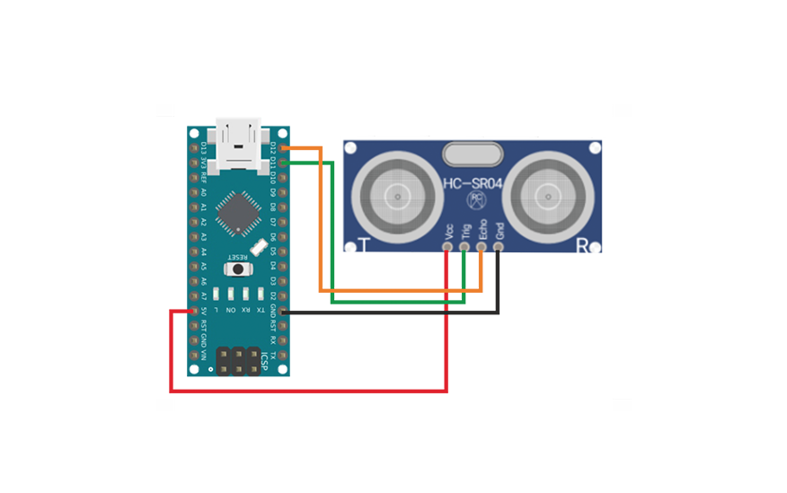 Дальномер HC SR04 и Arduino Nano