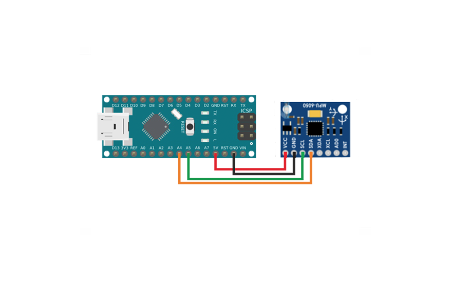 Гироскоп MPU6050 и Arduino Nano
