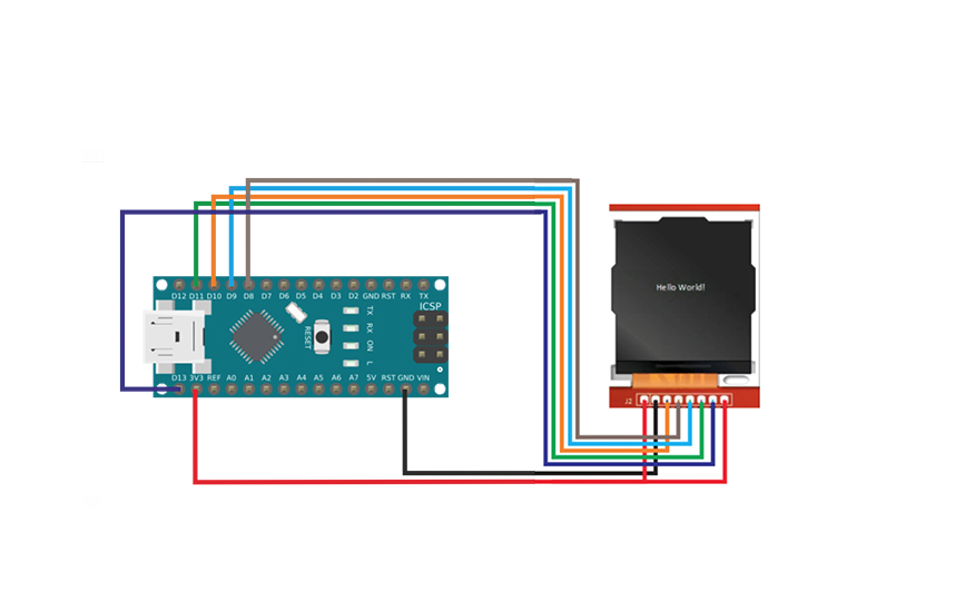 TFT ST7735 и Arduino Nano