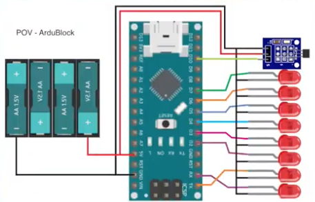 POV Эффект и Arduino Nano