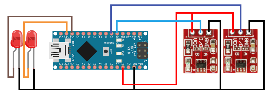 Сенсорная кнопка и Arduino Nano