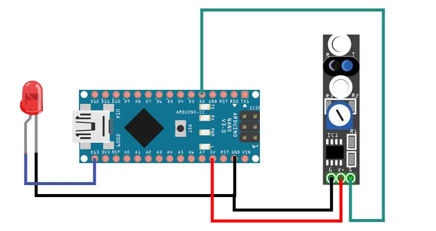 Датчик линии и Arduino Nano