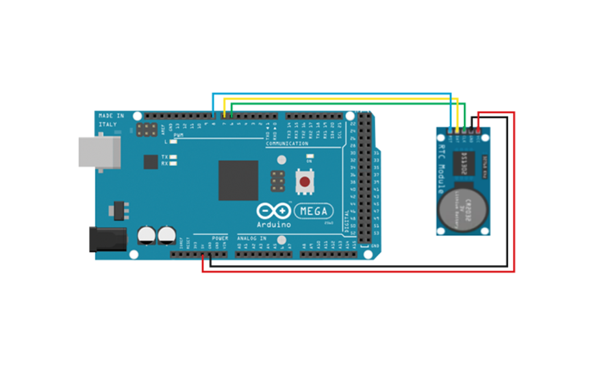Часы DS1302 и Arduino Mega