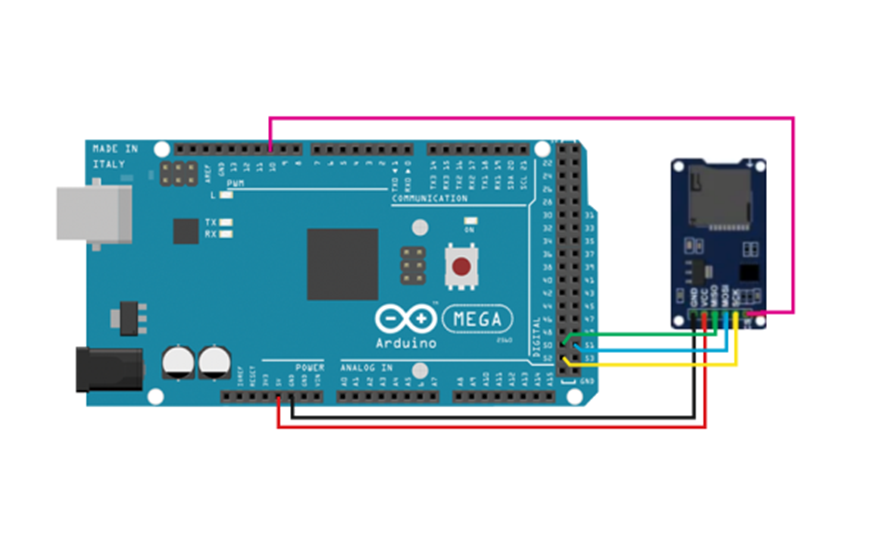 SD модуль и Arduino Mega