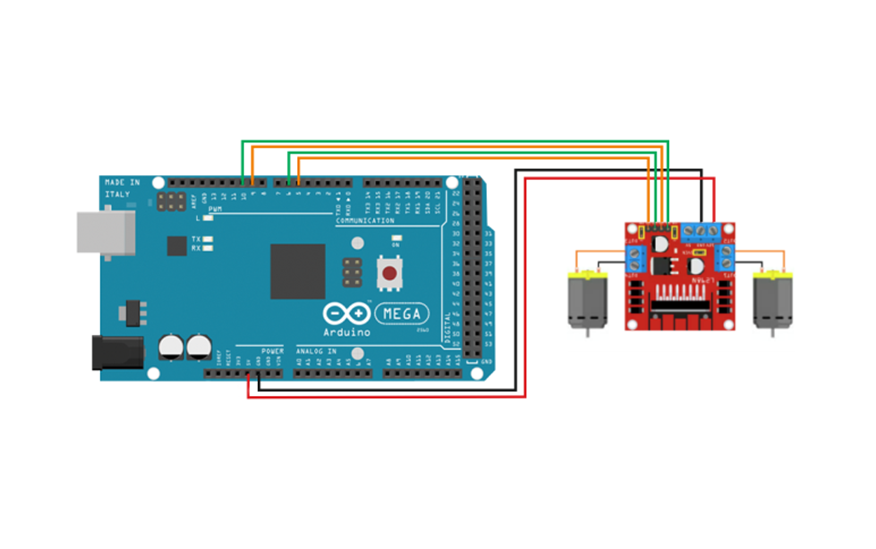L298N и Arduino Mega