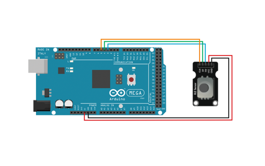 Энкодер и Arduino Mega
