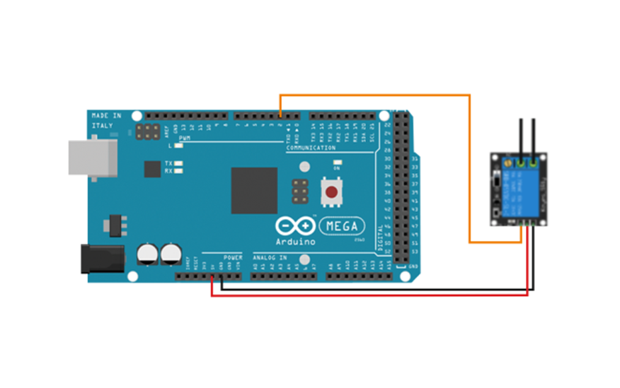 Реле ~220v и Arduino Mega