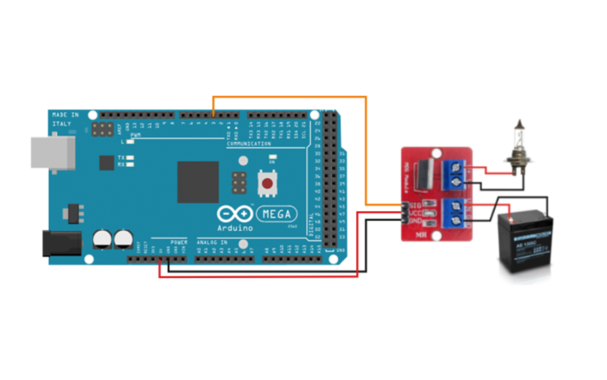 Мосфет IRF520 и Arduino Mega