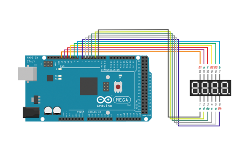 Индикатор катод и Arduino Mega